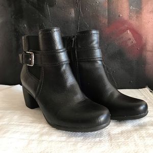 Black Croft & Barrow Heeled Ankle Boots